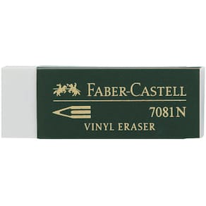 Radierer Faber-Castell 7081 N Vinyl Eraser, weiß, 22x12x61 mm