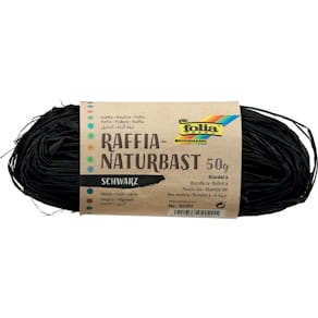 Raffia Folia, zwart, 50 g