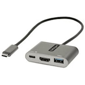 StarTech.com USB C Multiport Adapter, USB-C to HDMI 4K Video,