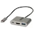 StarTech.com USB C Multiport Adapter, USB-C to HDMI 4K Video,