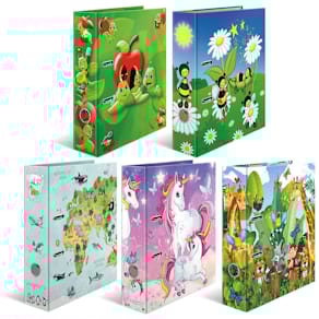 Ordner HERMA Motiv Tiere, A4, 70 mm, sortiert (10 Stück)