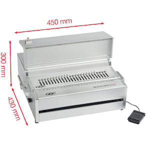 Inbindmachine GBC Magnapunch Elite, elektrisch, met voetpedaal