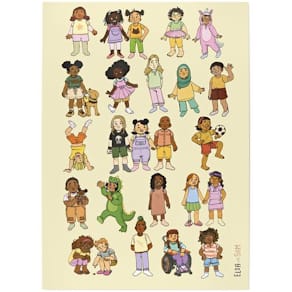 Plansch barn, mångfaldsfokuserad