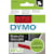 Tape Dymo D1, 12 mm, zwart op rood