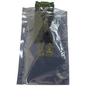 ESD lynlåspose 152x254 mm, 76 µm, metallisk grå, 100 stk