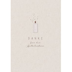 Dankeskarte Trauerdank, ohne Einlegeblatt, 5 St.