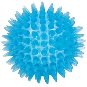 Massageboll m piggar soft 7,5cm blå
