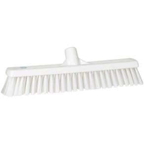 Gulvkost Vikan blød/stiv, hvid, 410 mm