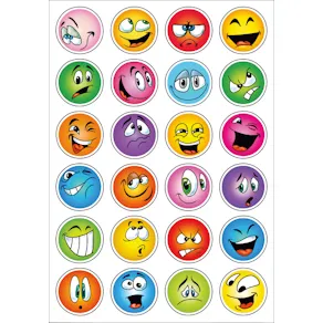 Herma stickers Decor ansikter glitter (2)