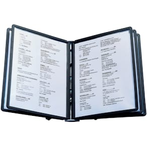 Sichttafelständer Durable SHERPA Table 5, 5-tlg., grau/schwarz