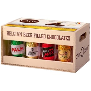 Pralines Carré ChocObeer, houten kist, 200 gram