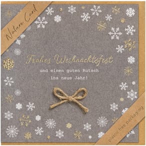 Weihnachtskarte BSB Nature Card, bunt, 15 x 15 cm, mit Umschlag