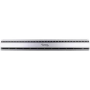 Linjal LYRECO aluminium 30cm