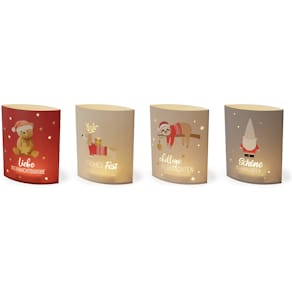 Poesielicht-Set FÜR DICH Happy Christmas, sortiert