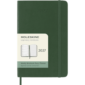 Classic Soft 12M Week Note Pocket Myrtle Green 2027