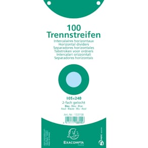 Trennstreifen Exacompta, 100 St., hellblau