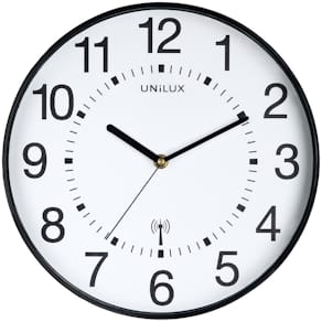 Wanduhr UNILUX MAXI WAVE, schwarz
