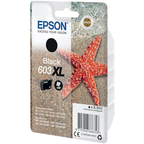 Inktcartridge Epson 603 XL, 3,4 ml, OEM C13T03A14010, zwart