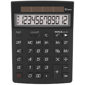 Tischrechner MAUL Solar ECO 950, schwarz