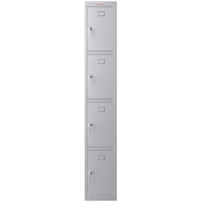 Garderobenschrank PHÖNIX SAFE PL1433GGK, 4 Fächer, grau/grau