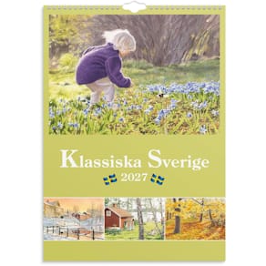Burde Väggkalender Klassiska Sverige 2027