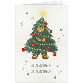 Weihnachtskarte Noname, bunt, mit Briefumschlag