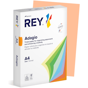 Färgat kopieringspapper Rey Adagio A4 80g 500/fp Salmon