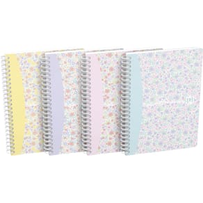 Spiraalschrift Oxford Floral, hardcover, A5, 60 vel, gelijnd