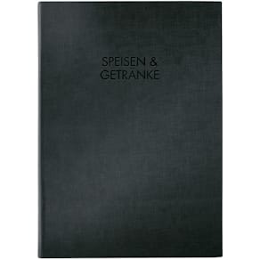 Speisekartenmappe Sigel, A4, schwarz