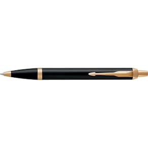 Balpen Parker IM, zwart GT, inkt blauw, in giftbox