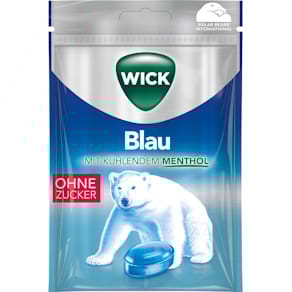 Halsbonbons WICK Blau