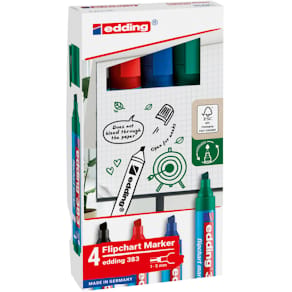 Flipchartmarker-Set edding, 4 St., sortiert
