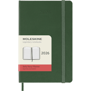 Classic Hard 12M Daily Pocket Myrtle Green 2026