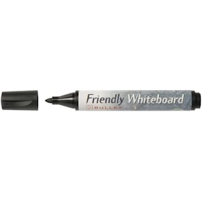 Whiteboardpenna FRIENDLY Svart, konisk, 10st