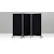 Golvskärm Lintex ONE Screen Svart, Svart ram 2280x1705mm