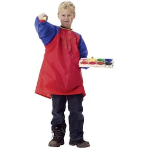 Förkläde 5-8 år, med ärmar, längd 65 cm