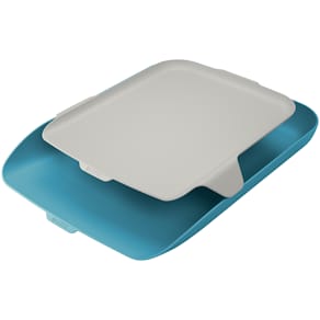 Brevkorg med extra hylla LEITZ COSY blå