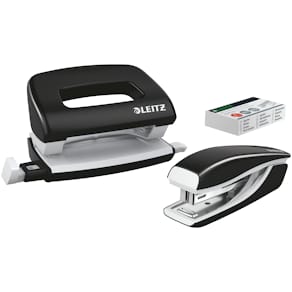 Hæftemaskine&hulapparat Mini WOW sort