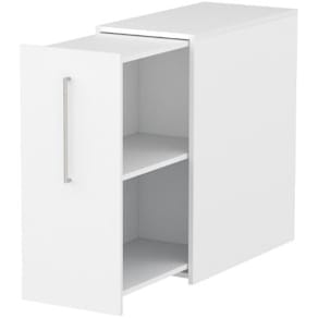 Sidoskåp 92,5x80cm vänster vitlaminat
