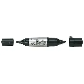 Märkpenna PILOT Twin Marker jumbo svart