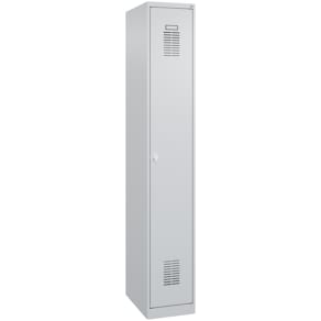 Garderobenschrank CP Basis PLUS, 1 Abteil, h.grau