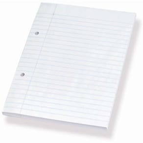 Standardblok, Bantex, Standard pad, A5 hvid, 148x210mm, pakke a