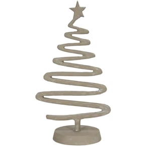 Weihnachtsbaum Noname, Aluminium, mit Stern, creme