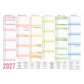 Tischkalender HÄFFT Rainbow, 2027, A5 quer
