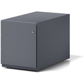 Rollcontainer Bisley Note, 3 Schubladen, anthrazit