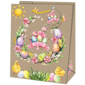 Tragetasche Noname Osterkranz, bunt, 267 x 330 x 137 mm