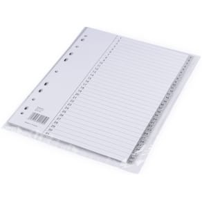 Register Bantex A4 grå, 1 sæt