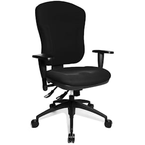 Bürodrehstuhl Topstar Wellpoint SY, mit Armlehnen (AL), schwarz