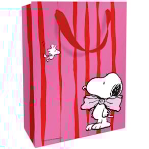Geschenktragetasche Braun + Company Snoopy, pink