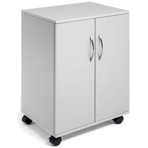 Kontorskap DURABLE 74/53 m/hjul grå